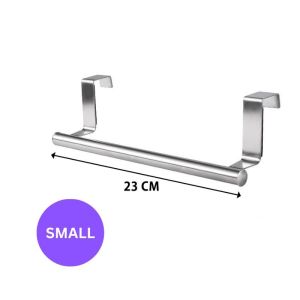 Rak Tuala Stainless Steel Bathroom Towel Stand Rack Kitchen Cabinet Over Door Hanger Hook Hanging Storage 单杆毛巾架