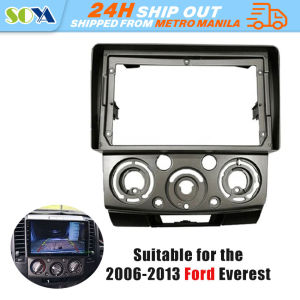 Car Radio Frame for Mazda BT-50 Ford Ranger Everest Fascia Front Bezel Trim Panel Dash Kit Facia Adapter Face Plate Cover Kit