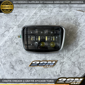 Lampu Depan LED Oval Variasi Full Set batok Ring Original Daymaker