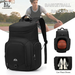 LouisWill Basketball Backpack Bag Outdoor Waterproof Gym Backpack Sports Backpack Gym Swim Bag Notebook Backpack Super Large Capacity for Men Women