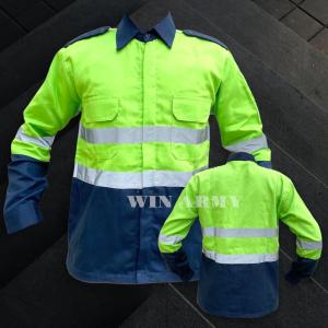 Katelpak Wearpack kombinasi - Atasan Safety Kombinasi 2 Warna Kemeja two tone