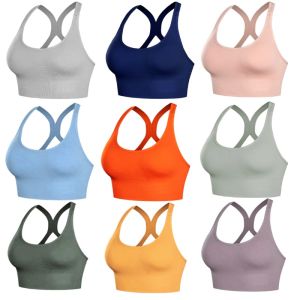 2PCS Angel Mommy Gym Bra Seamless Sport Bra Tanpa Kawat Sport Bh Wireless Sport Bra Olahraga Baju Fitness Wanita 2021