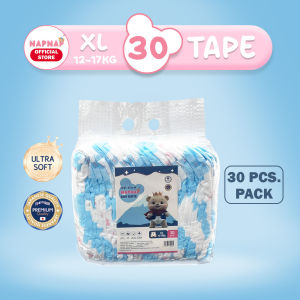 Napnap Baby Tape Diaper XL 30pcs Ultra Absorbent No Leaks Soft and Breathable
