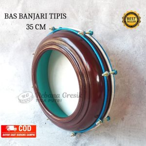 Bas Hadroh murah ukuran 35 cm tipis terbang banjari rebana