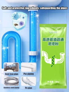 Powerful Pipe Cleaner/Drain Unblocker For Bathroom And Kitchen/Non-Corrosive Clog Remover/Fast Acting/Household Use