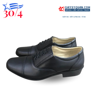 Giày Tây Nam Da Bò Đế Cao Su Chống Trơn Trượt Chất Liệu Cao Cấp Chính Hãng 302