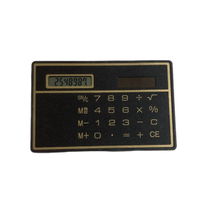 Pocket Friendly Solar Calculator 8 Digit Thin ABS Plastic Construction No Required For Office School Use
