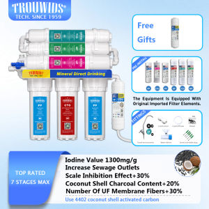 TROUWIDS 0.01 Micron Water Purifier Alkaline Water Filter Purifier Premium Water Filtration Complete Set
