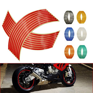 YIDIA Universal Motorcycle Accessories Bike Stickers Motorcycle Stickers 17"18" For Honda Wheel Rim Tape Motorcycles Wheel Sticker Rim Stripe Tape Reflective Sticker