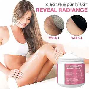 2-IN-1 Niacinamide Whitening Cream Kojic Acid Underarm Darkening Repair Cream Skin Joint Brightening Moisturizing Cream For Bikini Area Underarms Knees Elbows Dark Spot and Whitens Skin On Joints and Inner Thighs Suitable For Face & Body 100g