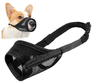 " Local Stock" Dog Muzzle Mesh Muzzle for Small Medium Large Dogs Soft Dog Muzzle to Prevent Biting Chewing Drinkable Breathable Adjustable Puppy Muzzle