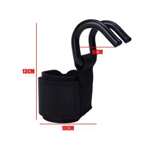 2Pcs Pull-up Dumbbell Assisted Wrist Guard /Weight Lifting Hook Grip with Wrist Wrap Hand-Bar Wrist Strap Gym Fitness Hook Gloves