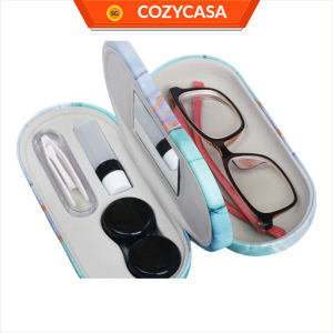 【COZYCASA】2 In 1 Spectacle Case / Double Layer Multi-Function Contact Lens Case / Dual Use Portable Case Holder