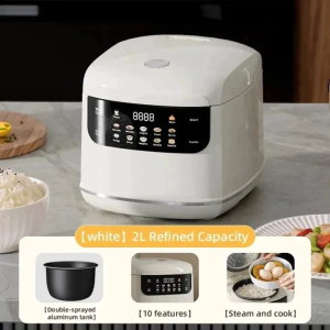 🇸🇬 [In Stock] Low sugar Rice Cooker Touch Control 10 Mode Options 2L 24H Smart Reservation Non-Stick