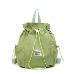 CRNGW Solid Color Sport Racket Storage Backpack Large Capacity Lightweight Fitness Shoulder Bag Fashion Tote Bag Drawstring Fitness Bag Girls