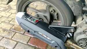 Knalpot TZM project Copy Mio beat Genio Scoopy Vario dll suara bas adem