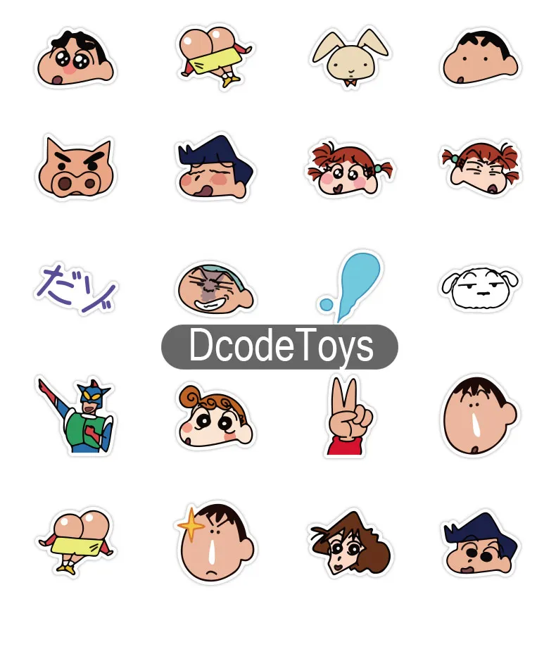 40 Design Shin Chan Mix All Stickers - Shinnosuke Nohara