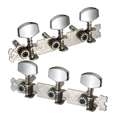 KAWES 3L3R Metal Classic Guitar String Tuning Pegs Machine Heads Tuners Heads for Acoustic Folk Classical Guitar