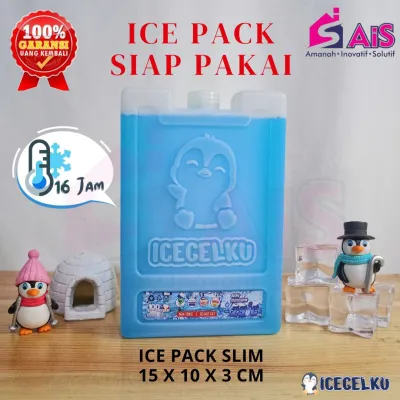 ICEGELKU ICE PACK SLIM 15X10CM ICE PACK SIAP PAKAI ICE GEL PACK KOTAK BLUE PACK ICEPACK COOLER BOX ICEGEL COOLER BAG ICE PACK AIR COOLER ICE PACK TAS ASI ICE PACK KECIL