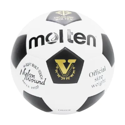 Molten Laminated Football - Soccer Ball Size 4 (White/Black) F4S1510