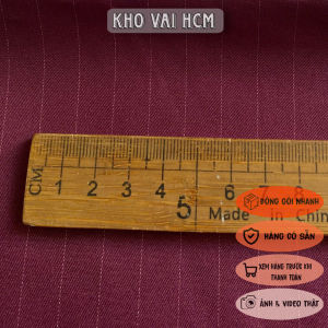 Vải Tuýt Si Kẻ Sọc Khổ 1m55 - May Vest Quần Tây Váy Suông - Mềm Mại Dày Vừa Không Giãn