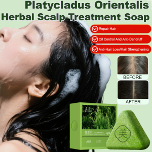 Hair Growth Soap Platycladus Orientalis Usman Shampoo Soap Dense Handmade Hair Soap Herbal Strong Hair Triangular Soap