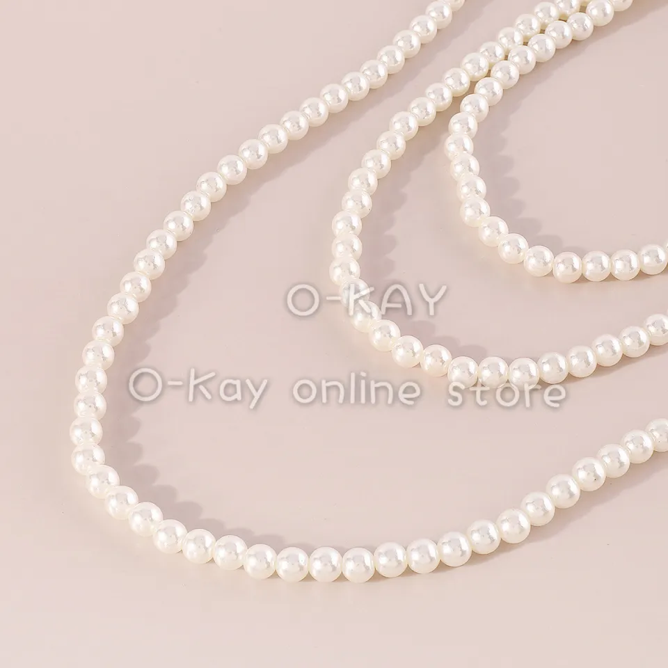 Pearl Body Chain Bra Fashion Shoulder Necklaces Bra Chain Body