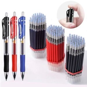 13PCS Gel Pens & Refills Set Stationery Kawaii writing pen Black/red/blue ink 0.5 mm blue ballpoint pen Office school supplies