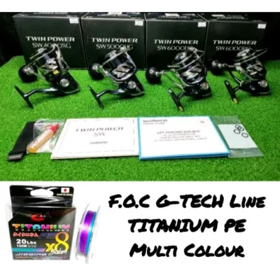 SHIMANO 2021 100% ORIGINAL TWIN POWER SW SPINNING FISHING REEL WITH 🆓FREE GIFT🆓(1 year warranty)