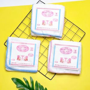 1 sét Khăn xô sữa Kiba 2 lớp 3 lớp 4 lớp