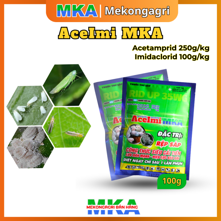 Quản lý côn trùng phổ rộng - Acetamiprid - Imidacloprid - Gói 100gram ...