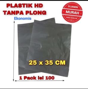 (TERMURAH) Plastik Packing 25x35 isi 100 lembar - Plastik Packing Online Shop - Kantong Plastik Non Lem Tebal - Plastik Packing Hitam Terlaris