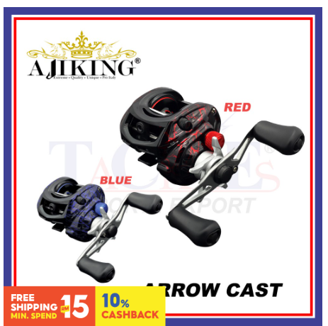 4.5kg Max Drag Ajiking Arrow Cast Baitcasting Fishing Reel (5 Ball