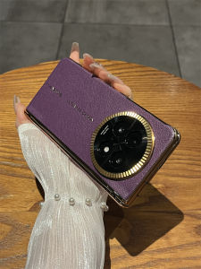 Electroplate Bumper For OPPO Find N5 Case Glass Screen Lens Holder Leather Hinge Protection