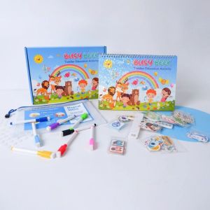 NEXTGENYUN Repeated Pasting. Kids Quiet Books Manual Puzzle Preschool Busy Book Quiet Books Interactive Children Diy Sticker Book Kindergarten