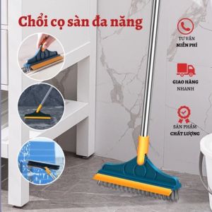 Chổi Chà Sàn Nhà Tắm Thông Minh Thiết Kế Đầu Gạt Nước Và Đầu Chổi Xoay 120 Độ Quét Nhà Siêu Sạch Mọi Góc Bẩn