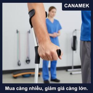 【CANAMEK】 1 pcs nách Nạng xử lý Grip đi bộ thanh xử lý Grip chống trượt kết thúc tốt đẹp mía thay thế Grips