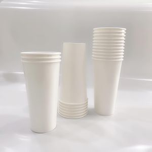 [KV] Ly giấy 22oz~649ml - Lốc 50 ly giấy trơn