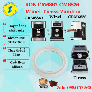 Ron cao su máy pha cà phê Winci - Gioăng máy pha cafe CM6863-CM6826-CM3020-Tiross - Mới 100%