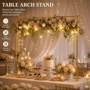 Adjustable Table Rod Stand With Clamps Metal Balloon Arch Holder Desktop Wedding Birthday Decor