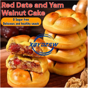 【XBYDZSW】【Extremely Fast Delivery】Red Date and Yam Walnut Cake Fat-lowering And Weight-loss No Added Sugar Cereal Snack Nutritional Breakfast Meal Replacement