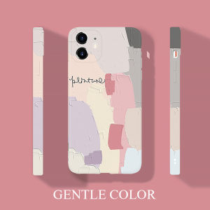 CrashStar Pink Painting Soft Silicone Phone Case For iPhone 15 14 13 12 11 Pro Max Mini XS XR X 8 7 Plus + SE 2020 Fashion Phone Cover With Full Cover Carema Protection Shell Hot Sale