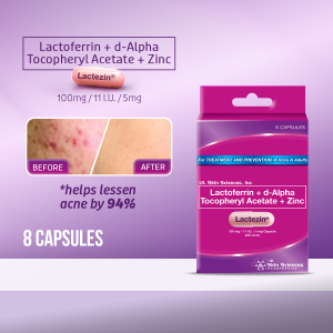 Lactezin 100mg Anti-Acne 8 capsules
