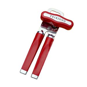 ZSDN MALL Stainless Steel Manual Can Opener Rotatable Non-slip Handle Can Corkscrew Portable Multi-functional Can Tapper Kitchen Use