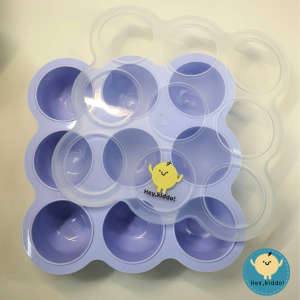 Heykiddo : บล็อคซิลิโคนสำหรับแช่อาหาร บล็อคแช่แข็งอาหาร 9 ช่อง จุ 2ออน