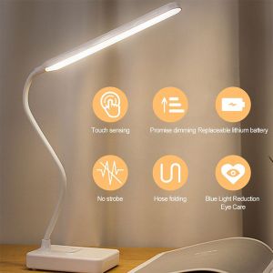 LED Desk Lamp Table Lamp USB Charging Reading Eye Protection Learning Home Lighting Table Top Lampu Meja