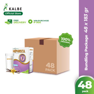 2 CARTON - Nephrisol Vanilla 185 grams Low Protein Milk - 48 boxes