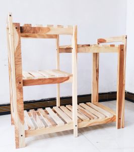 Meja Galon Rak Dispenser dan Magicom 3 Tingkat Tempat Sepatu serbaguna 85x35x75 CM