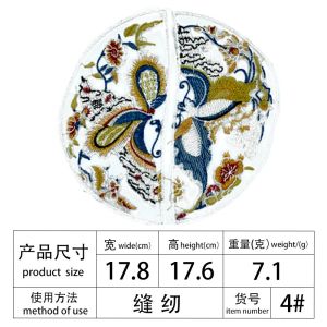 Bordir Cina Bulat Baru Aplikasi Bordir Ethnic Bunga Coin Rose Or Yellow