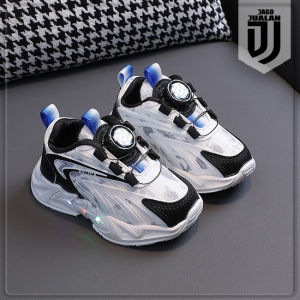 Sepatu Sneakers ROTASI Lampu LED Anak usia 1 2 3 4 5 6 tahun / Sepatu Kets Tali Putar Anak Laki Laki Perempuan Fashion / Sepatu MENYALA Anak Balita Cowok Cewek Sporty / Sepatu Baby Casual Pria Wanita Kece Sol Menyala / Sepatu Running Anak LED Keren Trendy